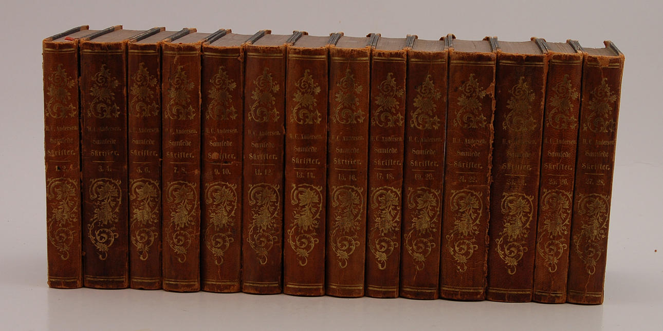 H. C. ANDERSEN. "Samlede Skrifter 1-28", 1854-68, 14 vol.