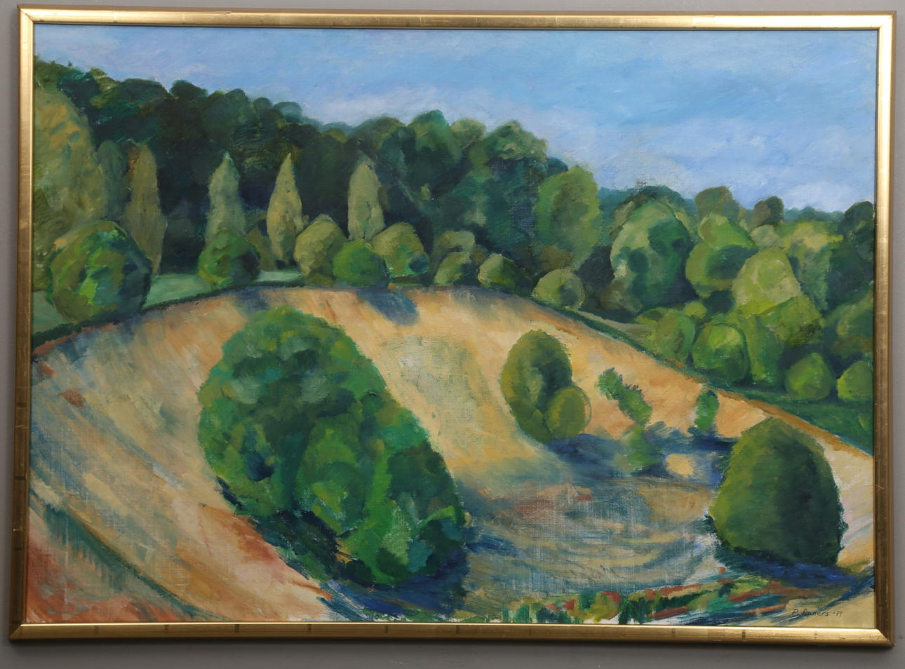 PETER RANERS. Olja på duk. Gamla grusgropen i Ö. Tollstad.