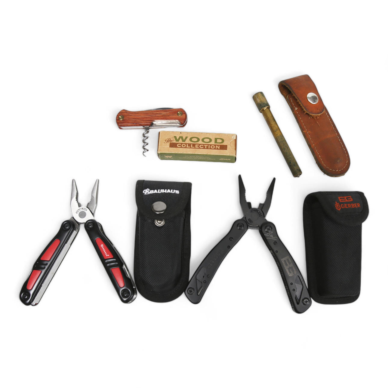 MULTITOOL, Gerber, Bauhaus, Wood Collection, Brauen 4 Stück.