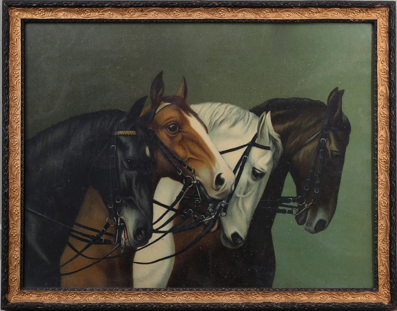 TRYCK, hästar, tidigt 1900-tal.