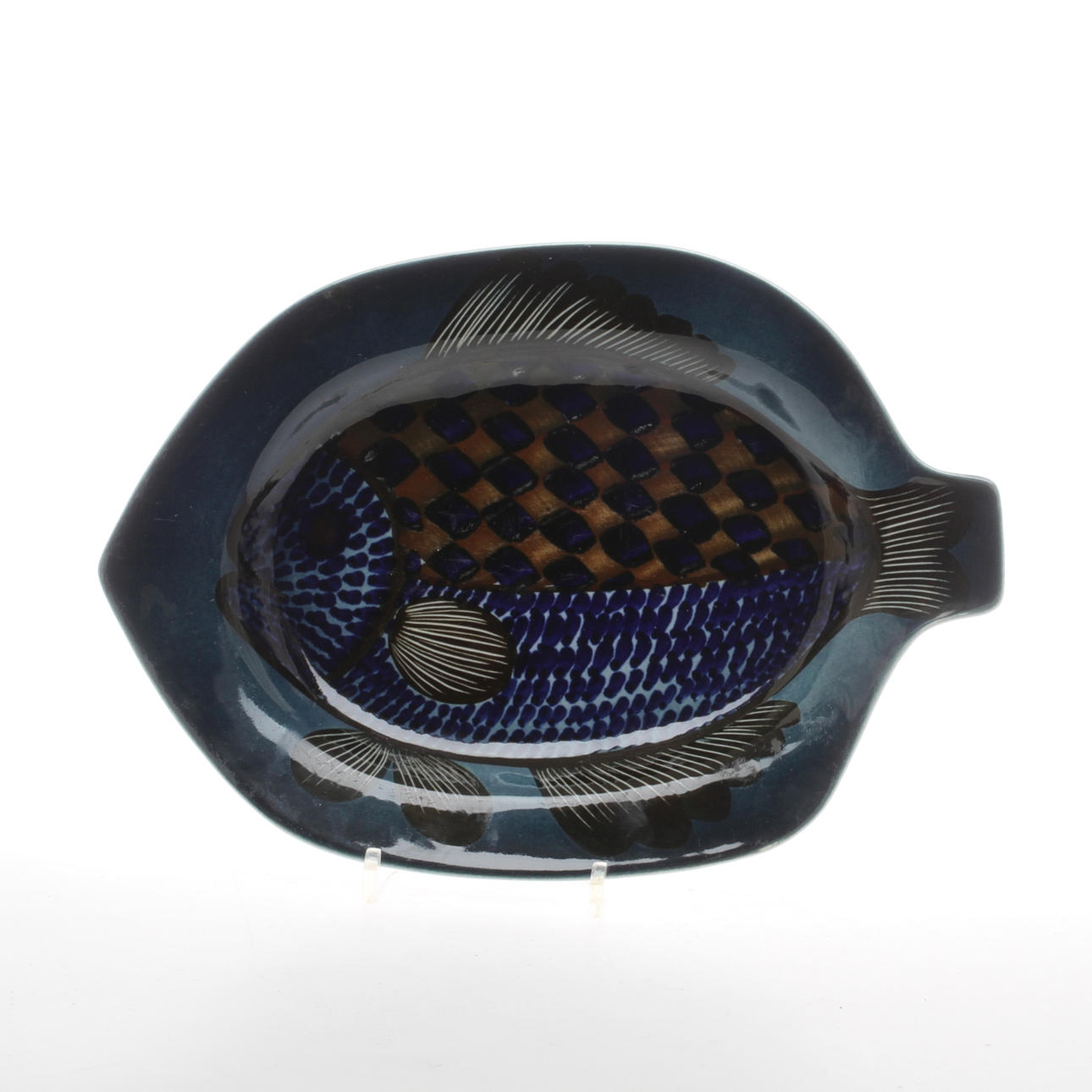 FISKFAT, keramik, Gunvor Olin-Grönqvist, Arabia, 1900-tal.