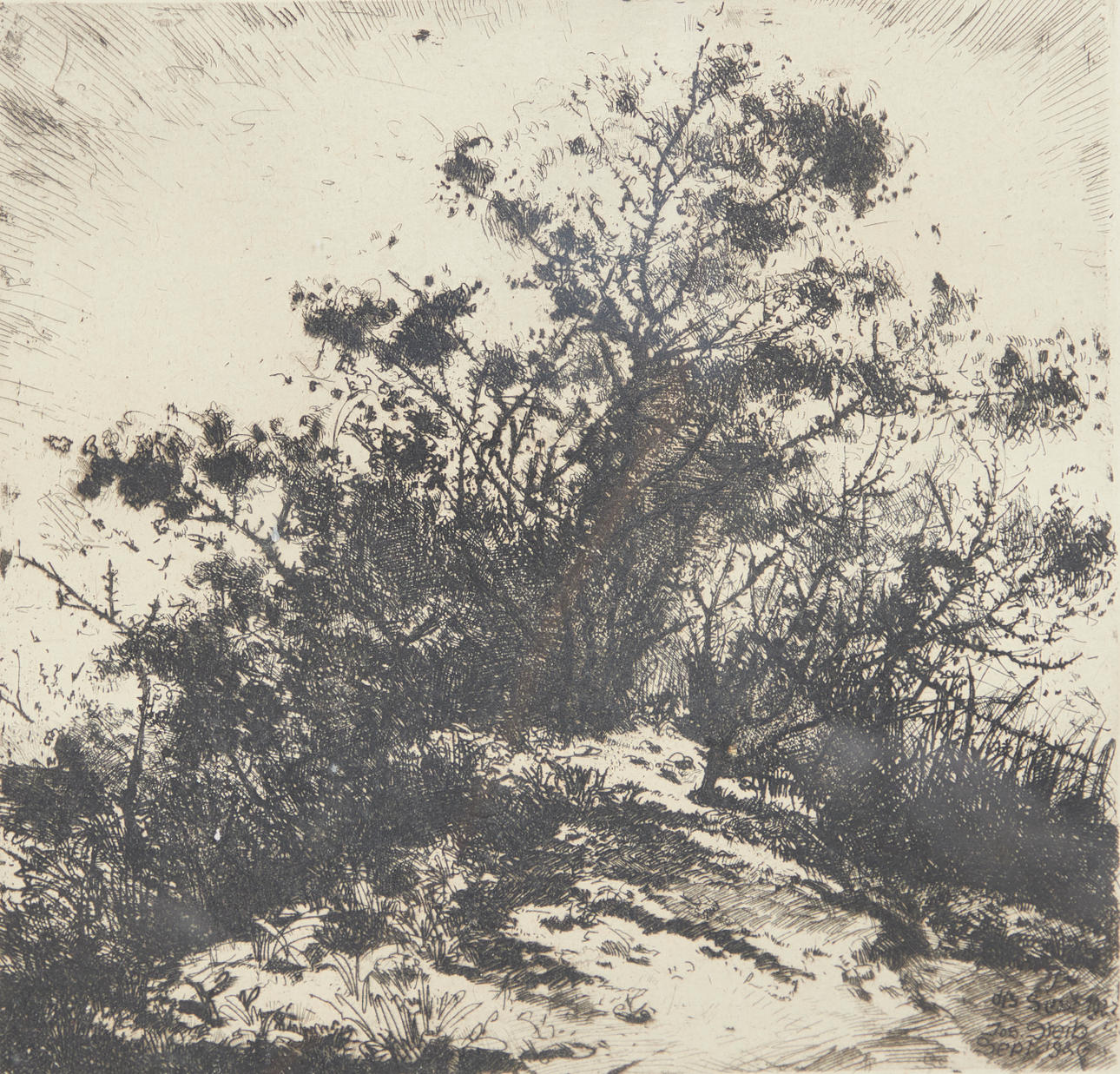 JOSEF STEIB (1898-1957). Böschung.