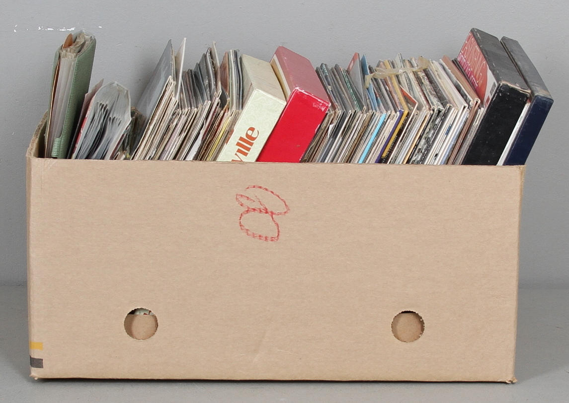 LP och EP skivor, ca 150 st.