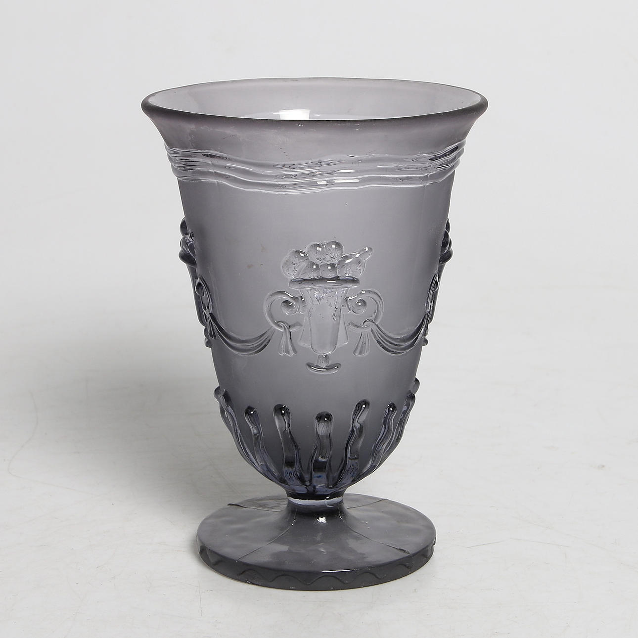 POKAL, glas, "EOL n:r 1B", Edvin Ollers, Elme Glasbruk, Art Deco, 1930-tal.