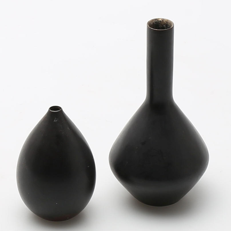 CARL-HARRY STÅLHANE. Vaser, 2 st stengods. Rörstrand, signerade CHS.