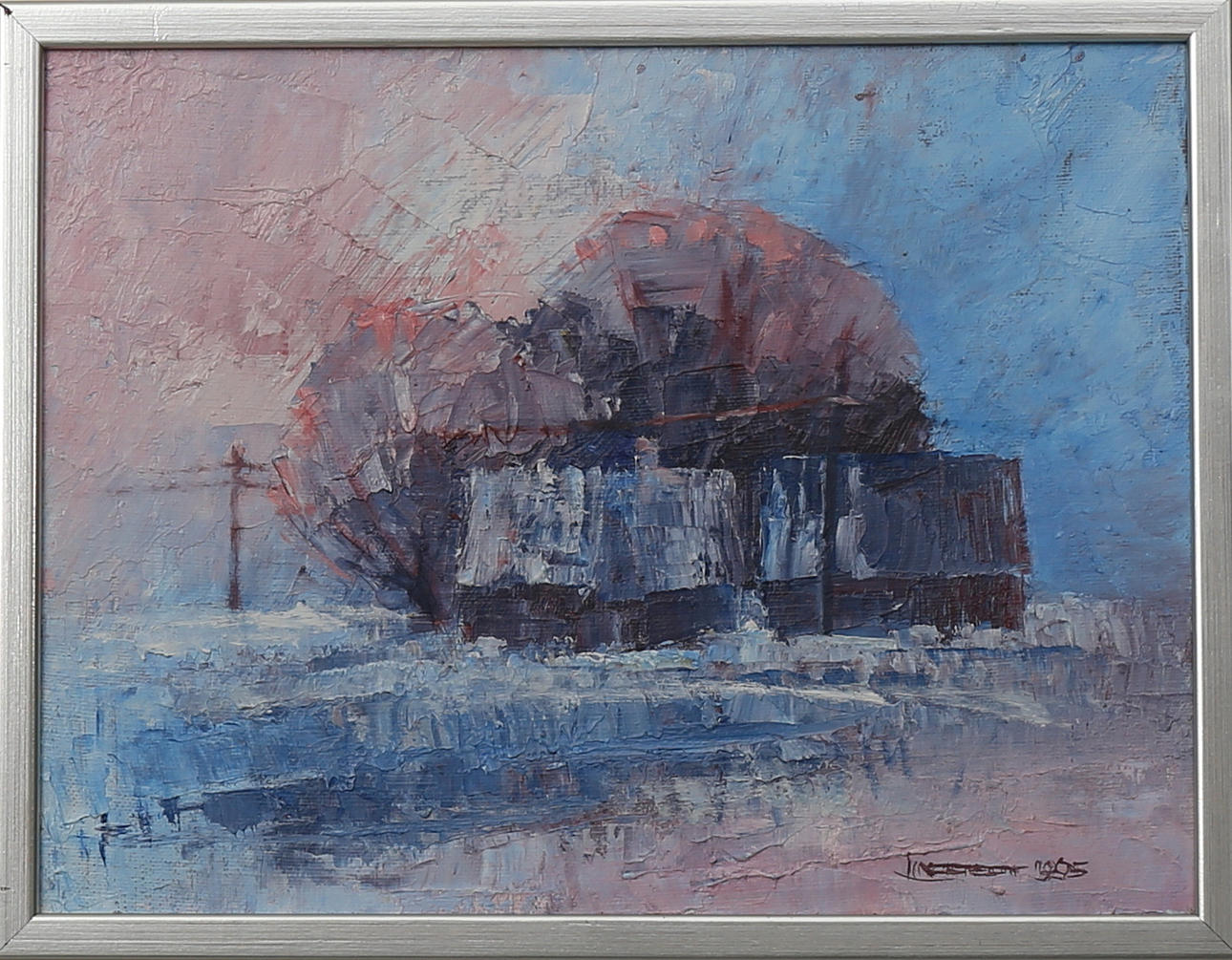 ROLF LINDSTEDT. Ödegård, olja på duk, signerad och daterad 1985.