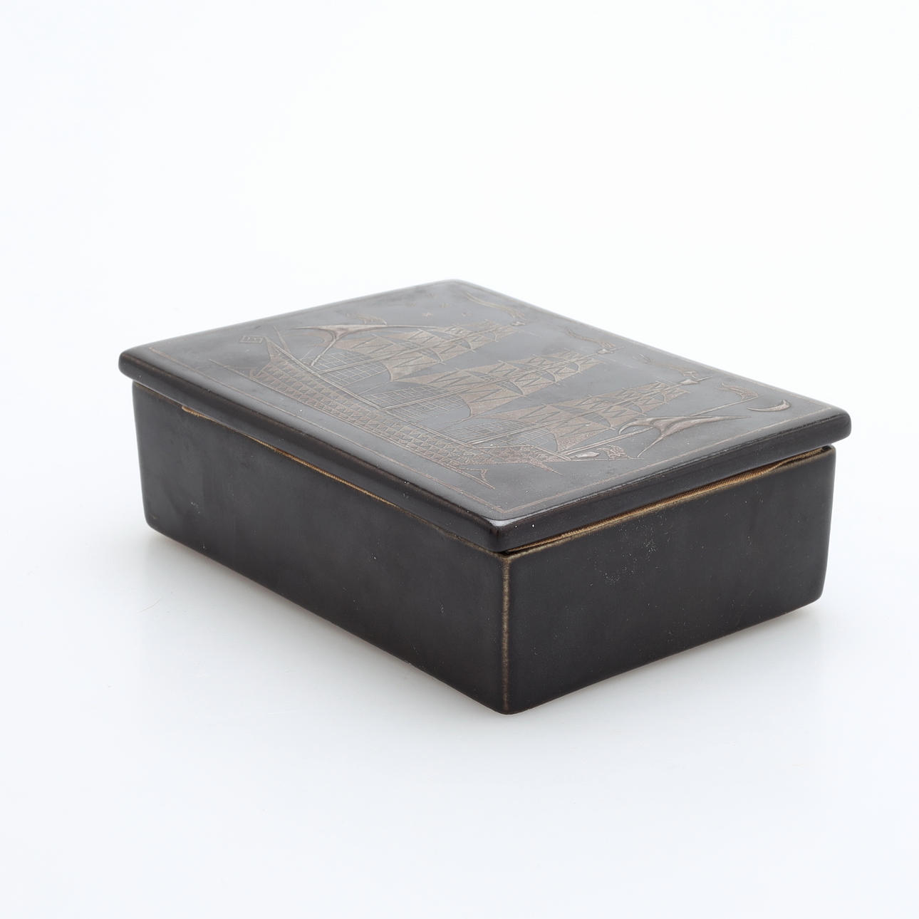 SVEN JONSON. Lockask, "Facett", Gustavsberg, 1950-tal.