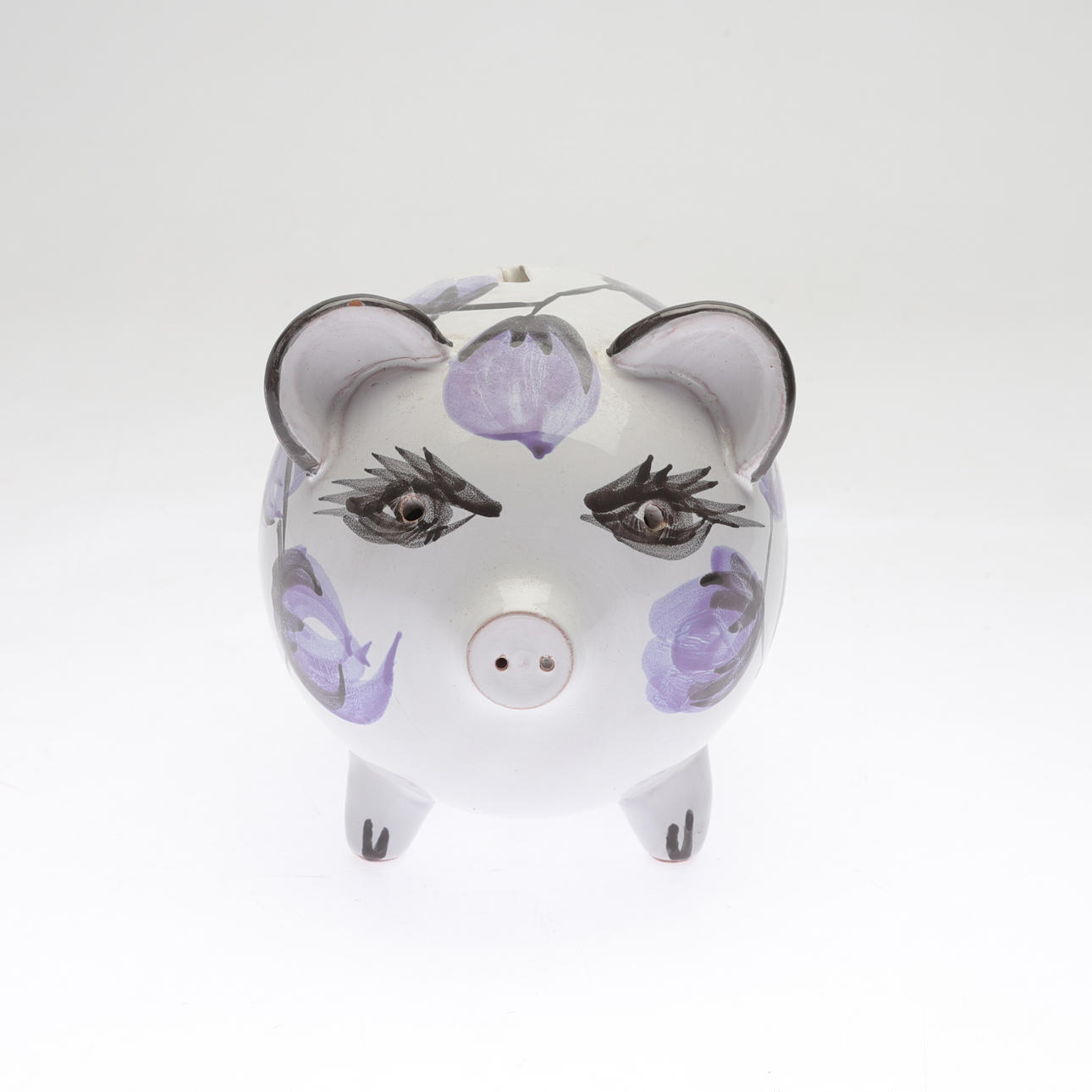 A Gabriel glazed ceramic piggy bank.