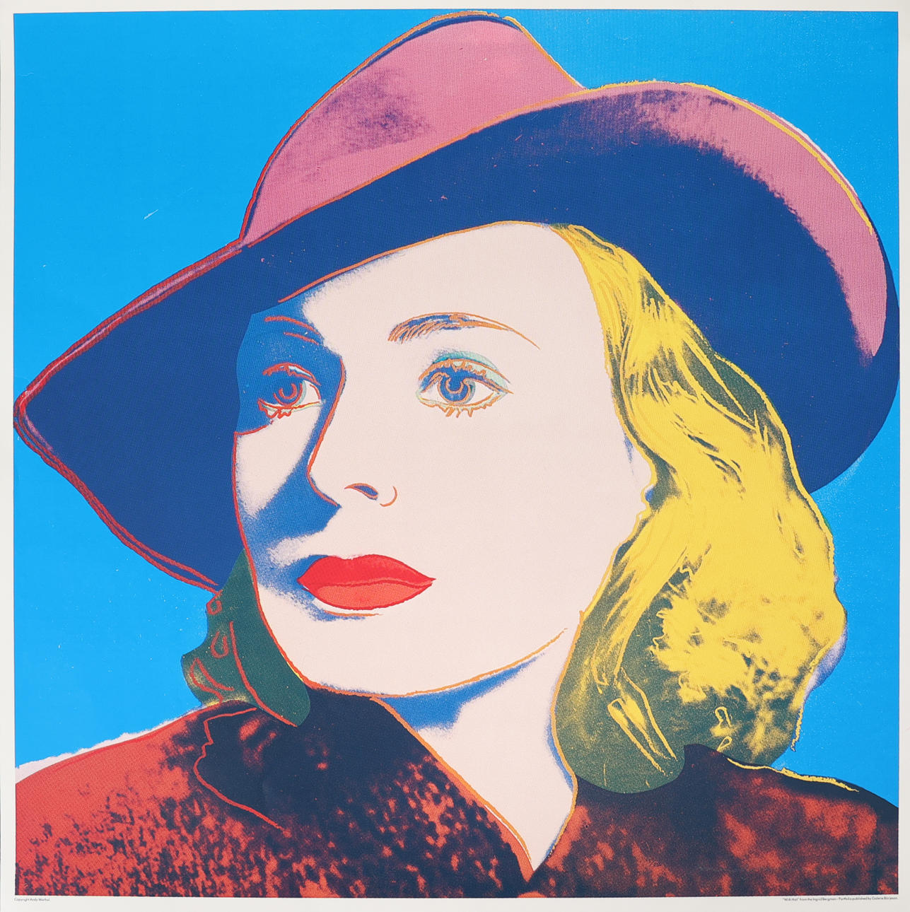 ANDY WARHOL. "With Hat", screentryck, osignerad.