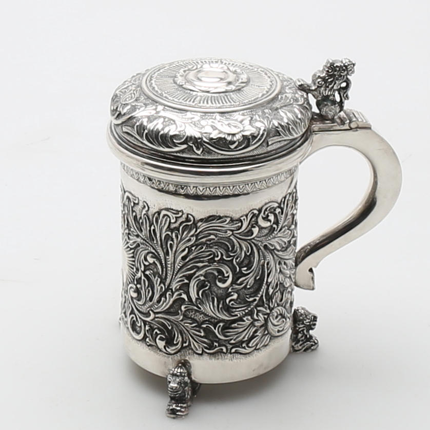 STOP, silver, barockstil, vikt: 744 gram.