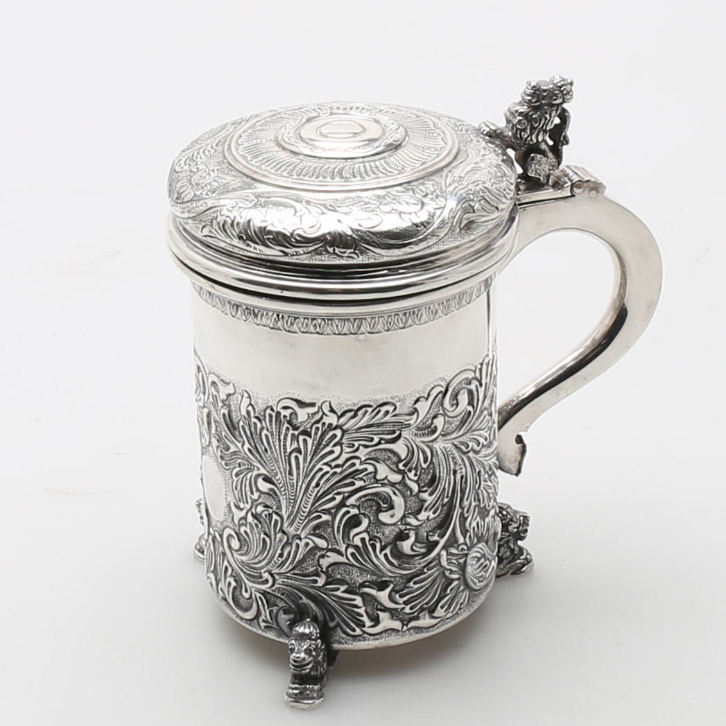 STOP, silver, barockstil, vikt: 745 gram.