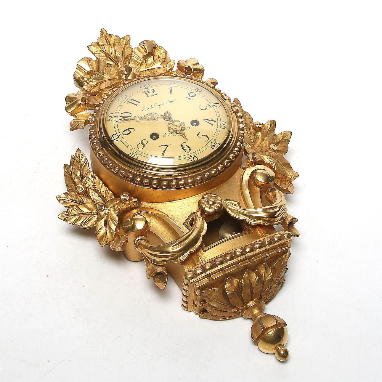 VÄGGPENDYL, Gustaviansk stil, Rob Engström, Stockholm. 1900-talets mitt.