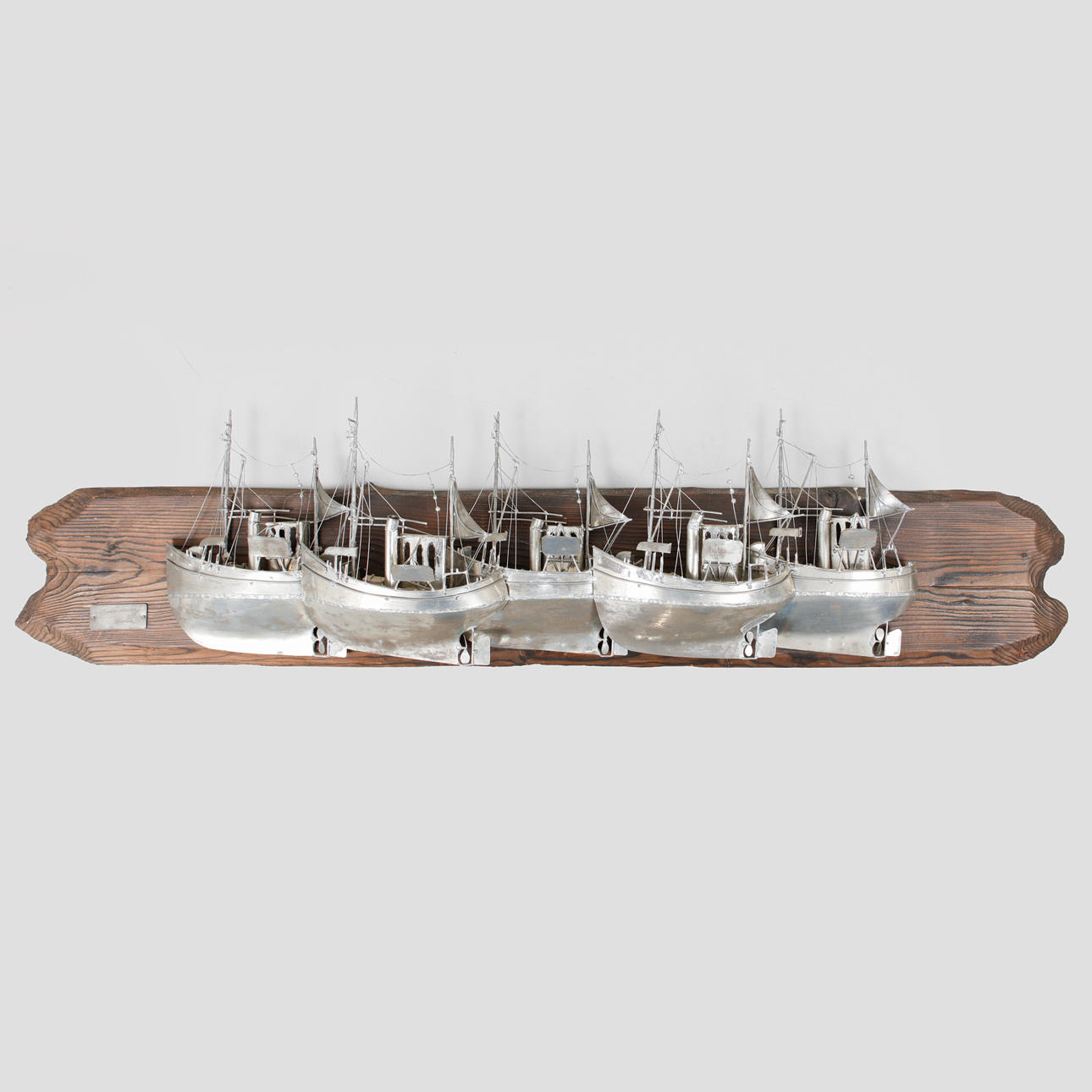 URBAN STRÖM. Boat relief, “Trawler”, signed.