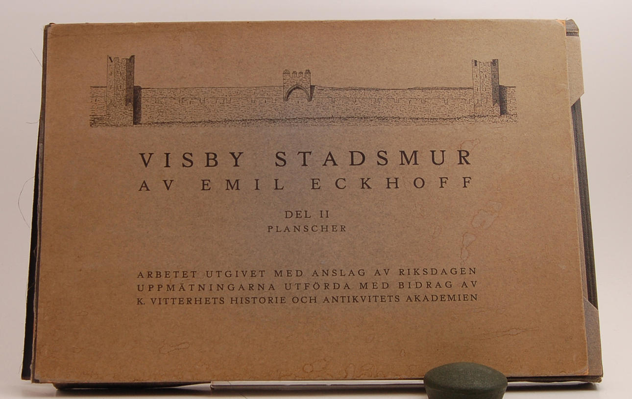EMIL ECKHOFF. Visby stadsmur. 91 Planscher.
