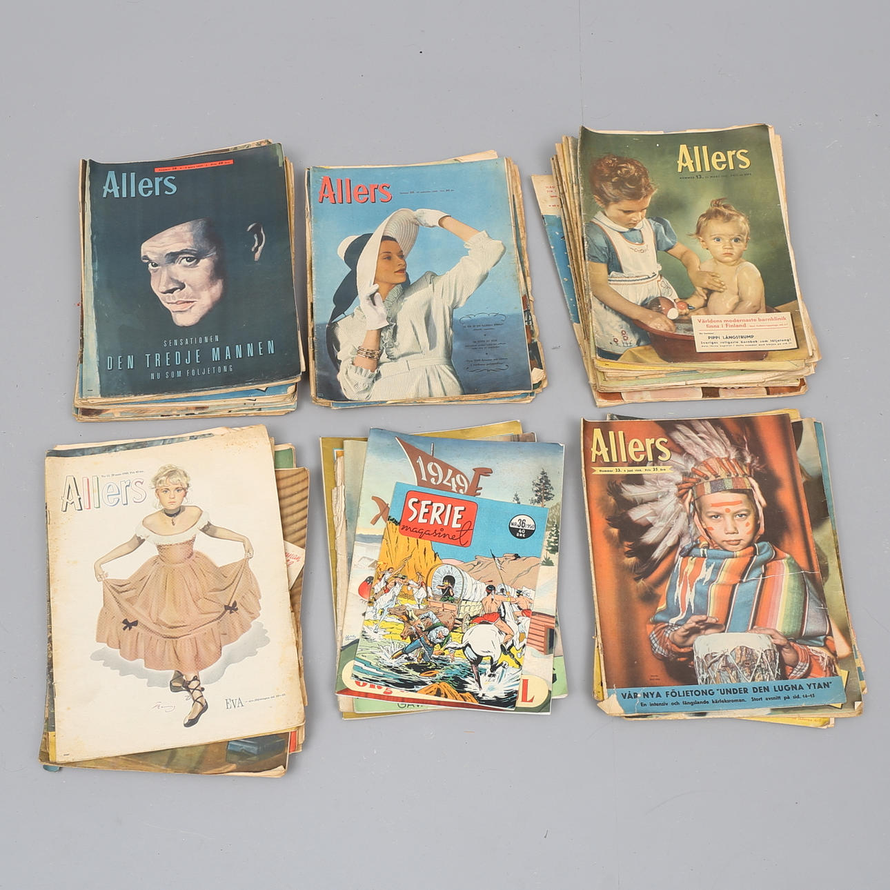 TIDNINGAR, Allers samt Husmoderns Jul, 53 st.