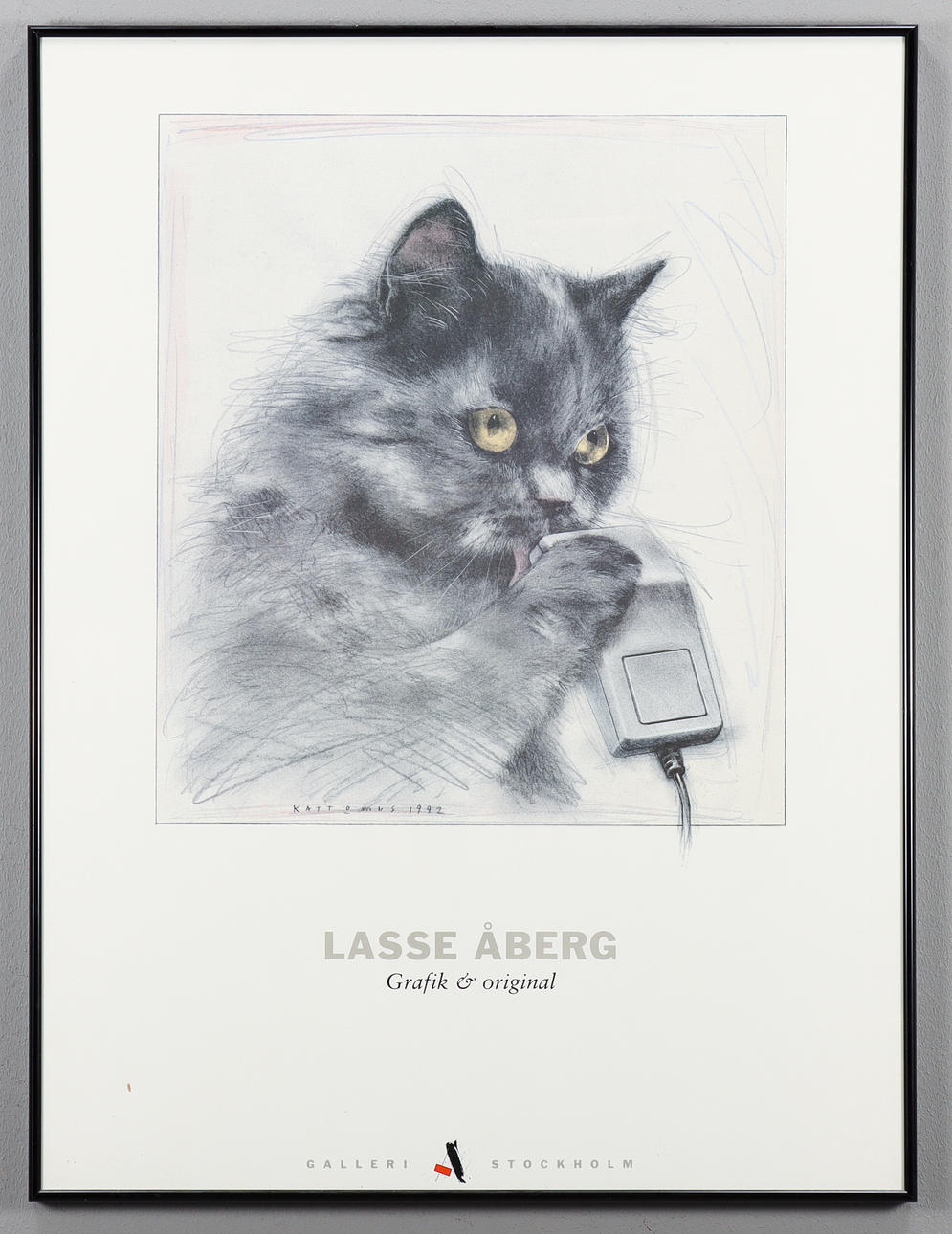 LASSE ÅBERG. Exhibition poster.