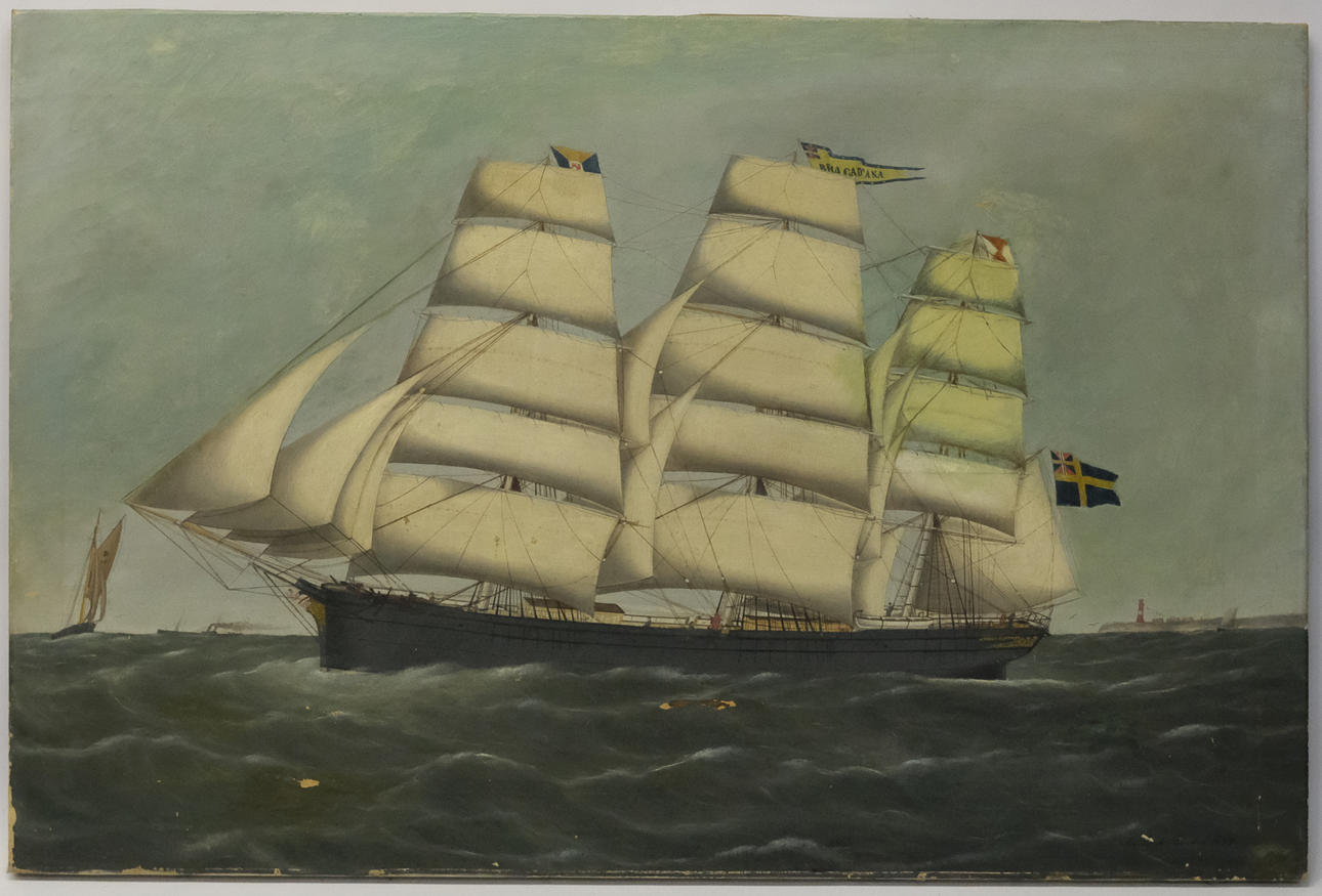 ANDREAS LIND. SHIP PORTRAIT. FULL RIGGER “BELA GADITANA”.