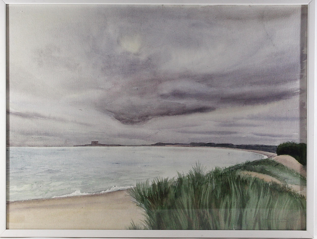 HANS-GÖRAN BROMAN. akvarell, " Southwold Suffock " daterad 1982 signerad Broman.