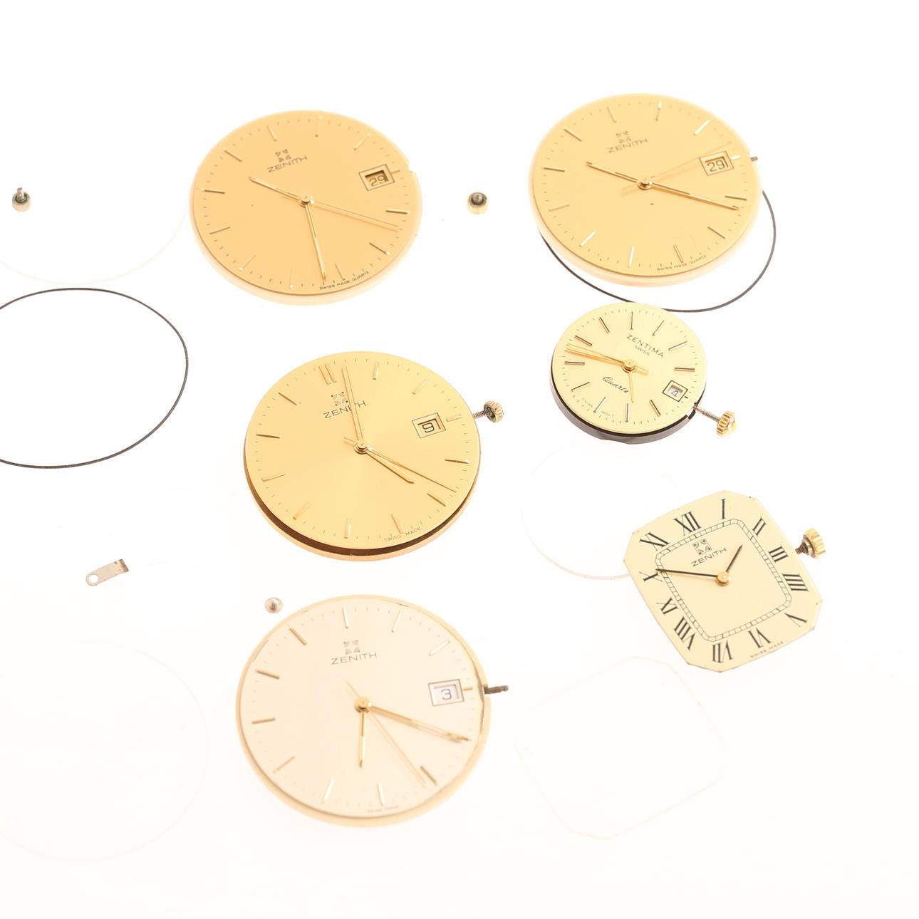 VARAOSAT, rannekellot, 6 kpl, Zenith.