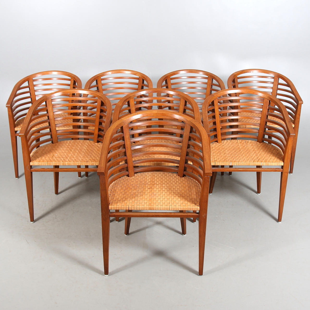 KARMSTOLAR, 8 stycken, design Karl Malmvall, IKEA,Stockholm.