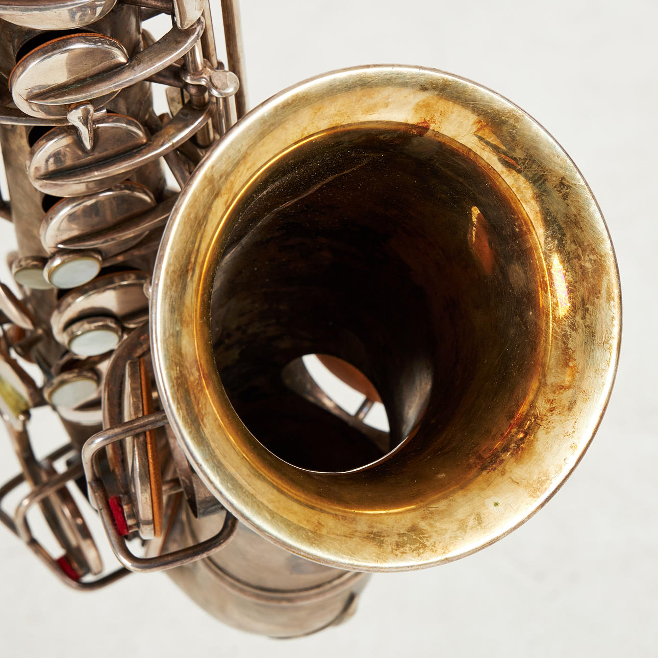 PAN AMERICAN. Alto saxophone, Elkhart Indiana, ca 1930, silver 