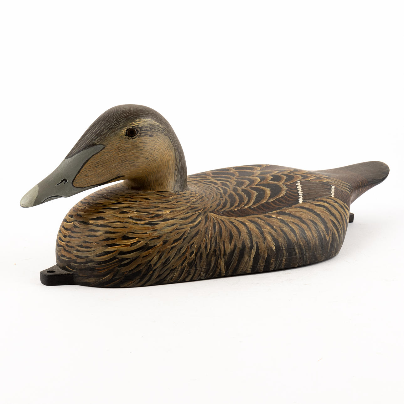 LARS ÖSTERMAN. Vette, bemålat trä, ejder, "åda", signerad 2001.