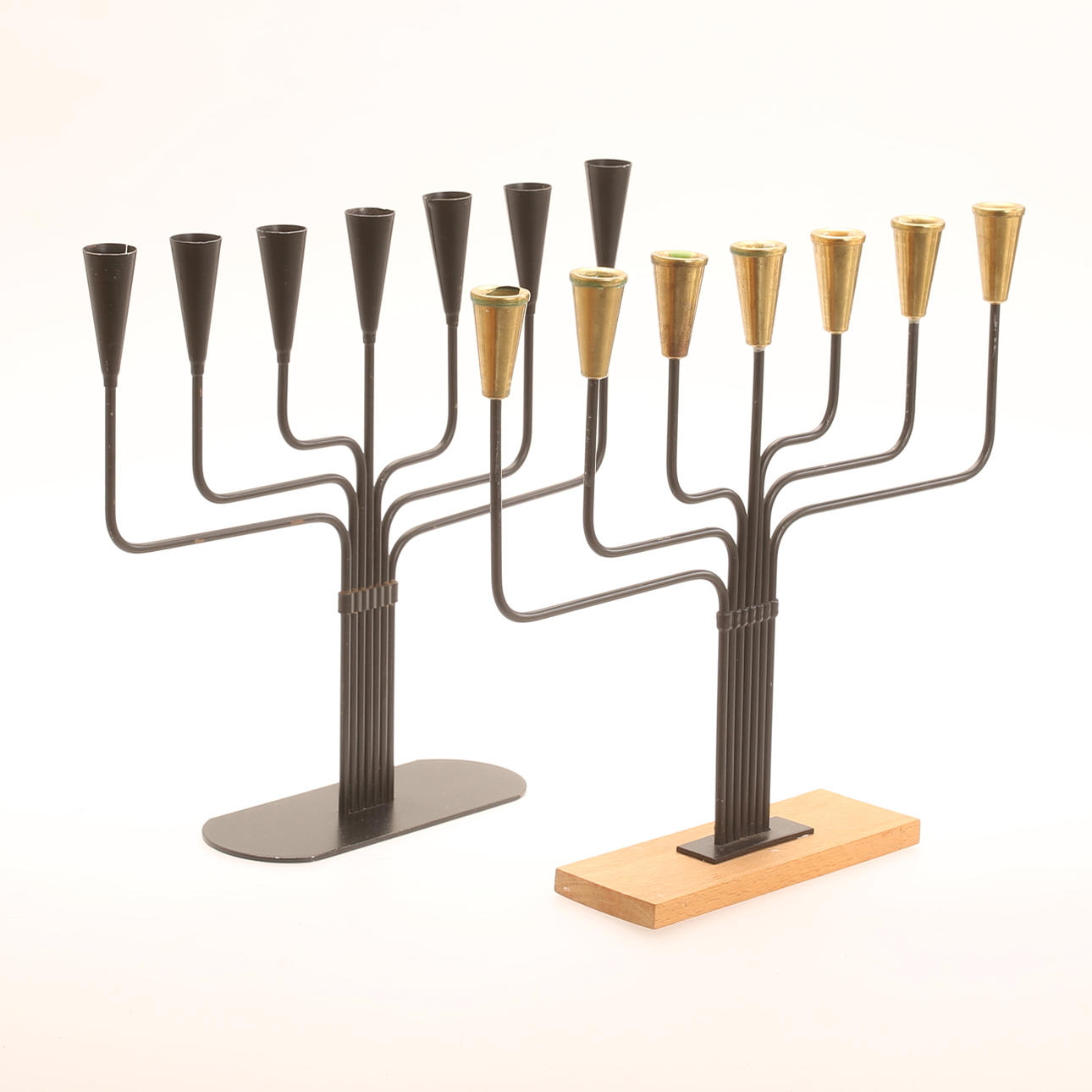 GUNNAR ANDER. Candelabras, 2 pieces.