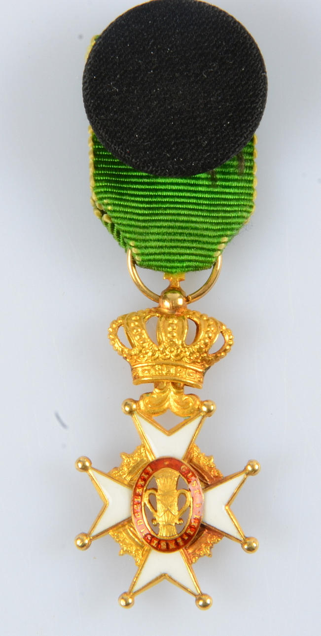 VASAORDEN MINIATYR 18K GULD.