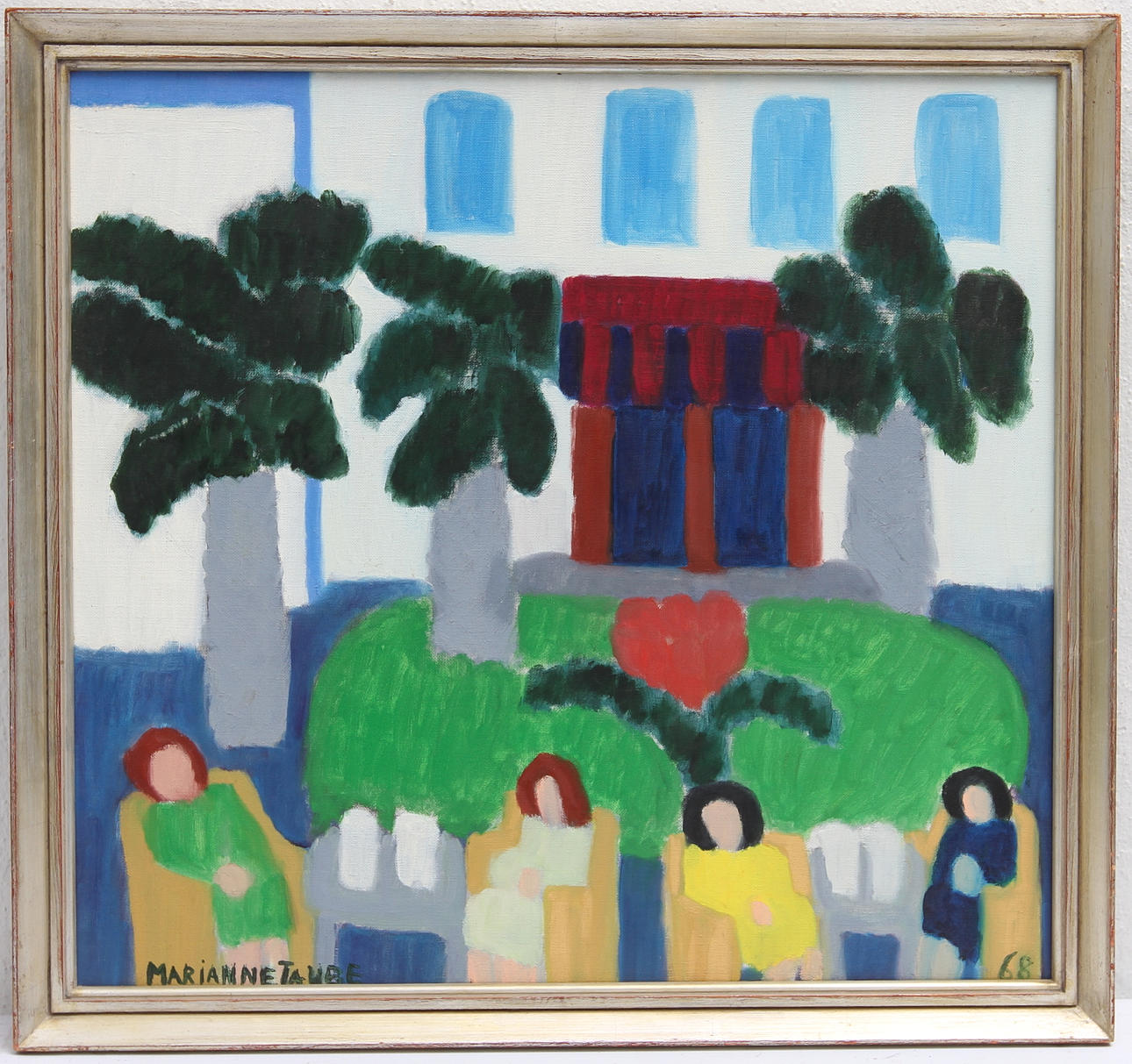 MARIANNE TAUBE. olja på duk, sign o dat -68.