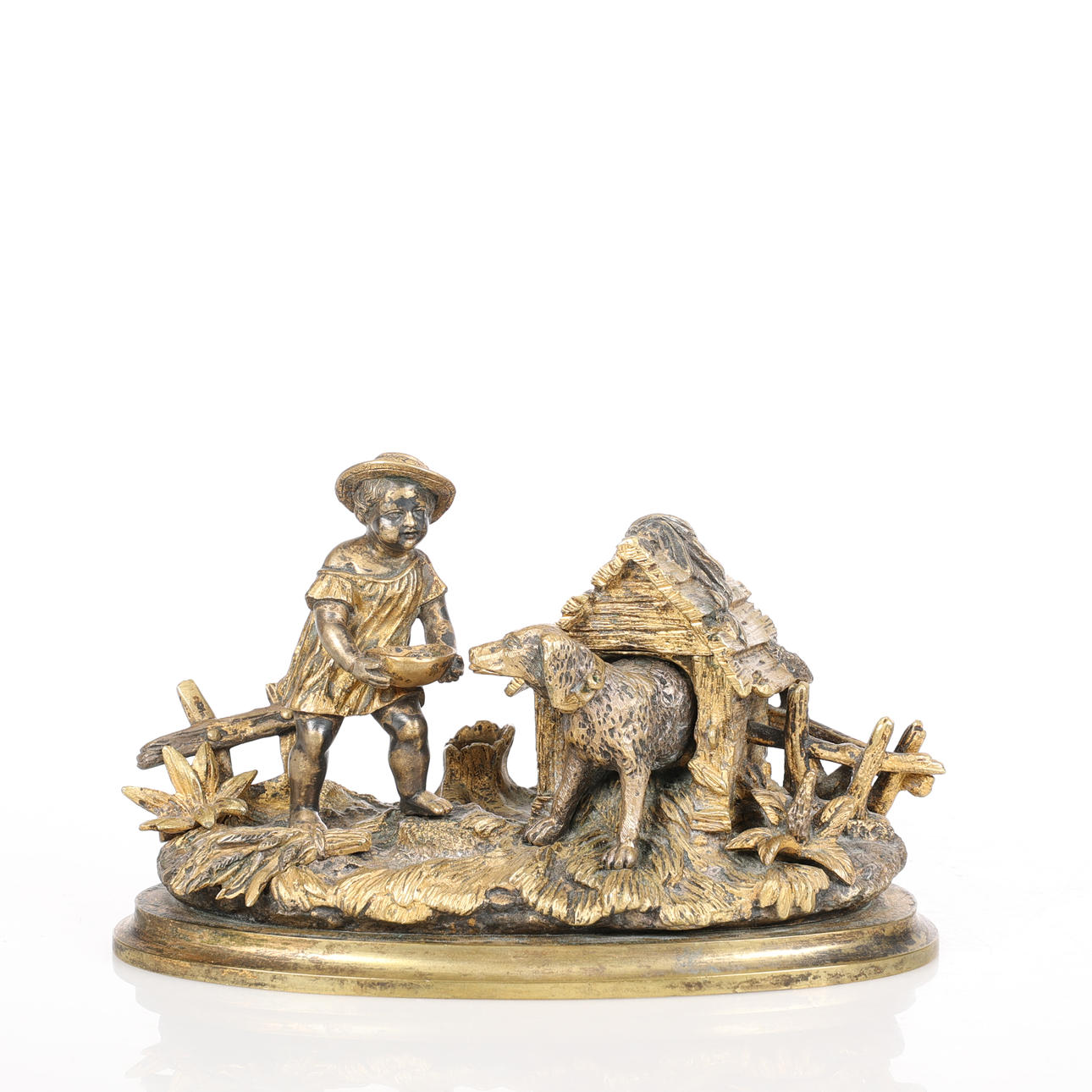 BRONZE BLÆKSPRUTTE, slutningen af 1800-tallet.