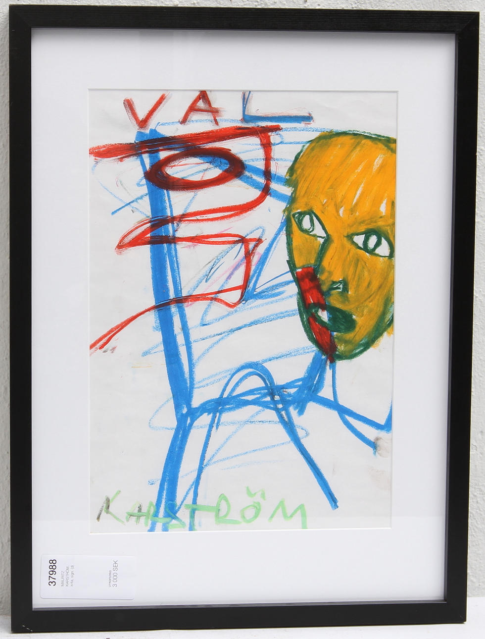 MAURITZ KARSTRÖM. krita, sign.
