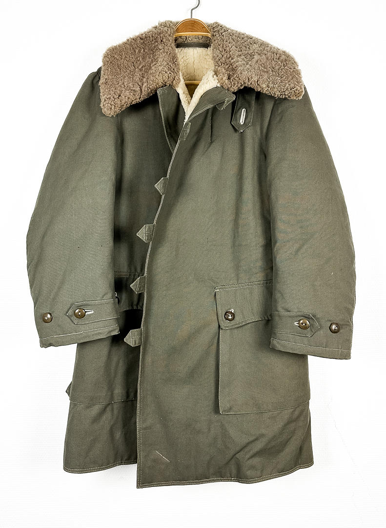 MILITARY JACKET, sheepskin, marked 3 crowns.