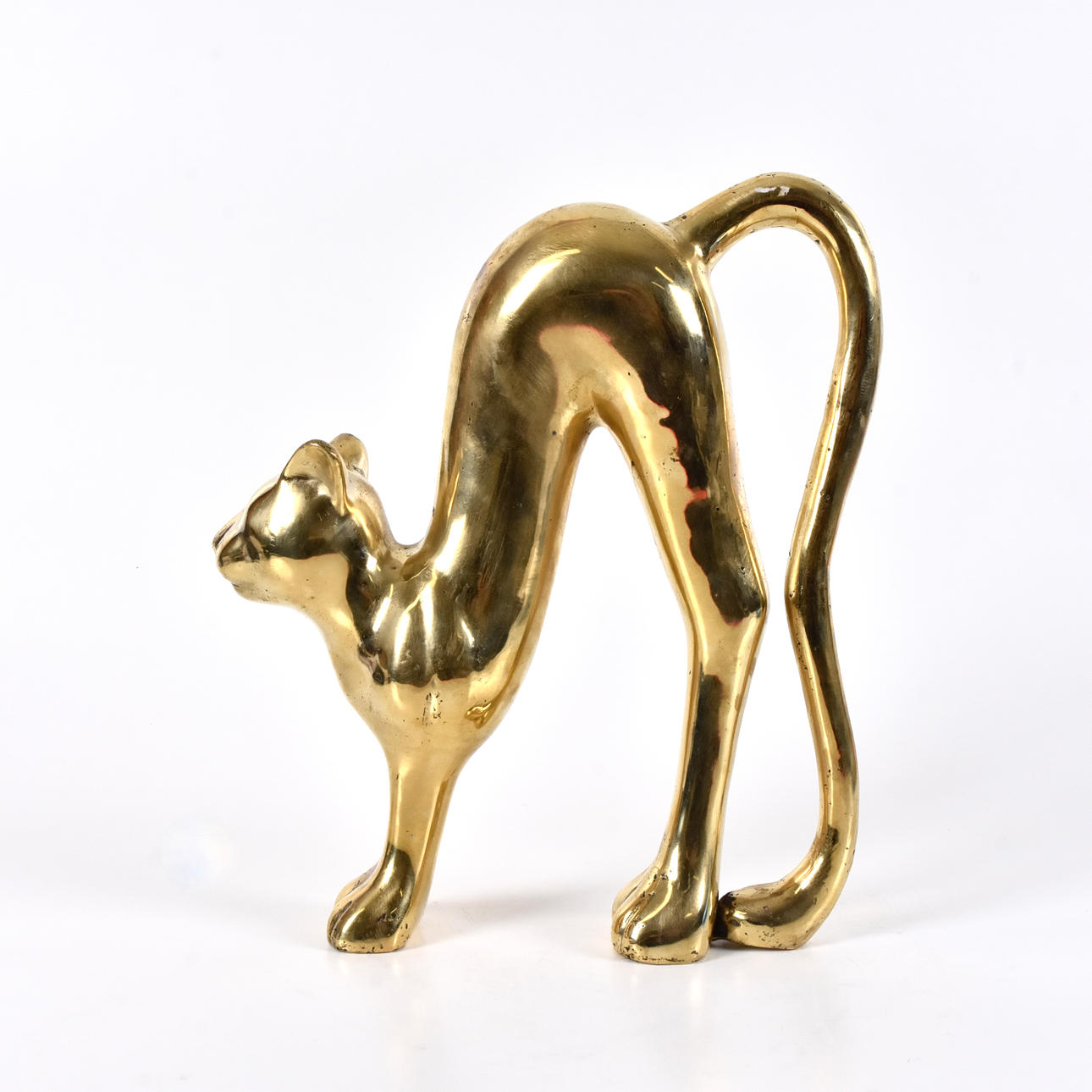 ANDREAS WARGENBRANT. Sculpture, “The Cat”, bronze.