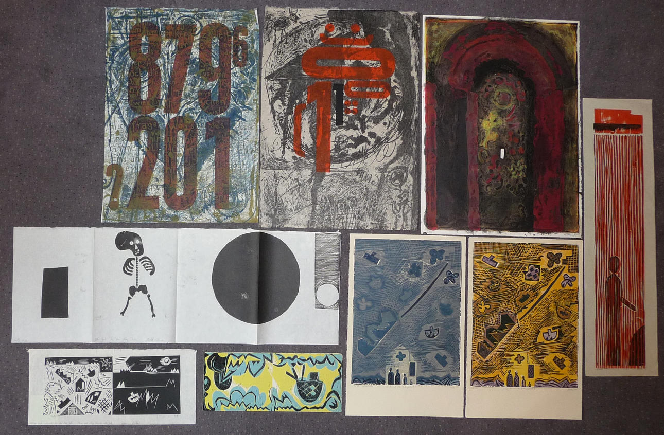 MICHAEL HUTH, Ett litet urval av nio grafik.