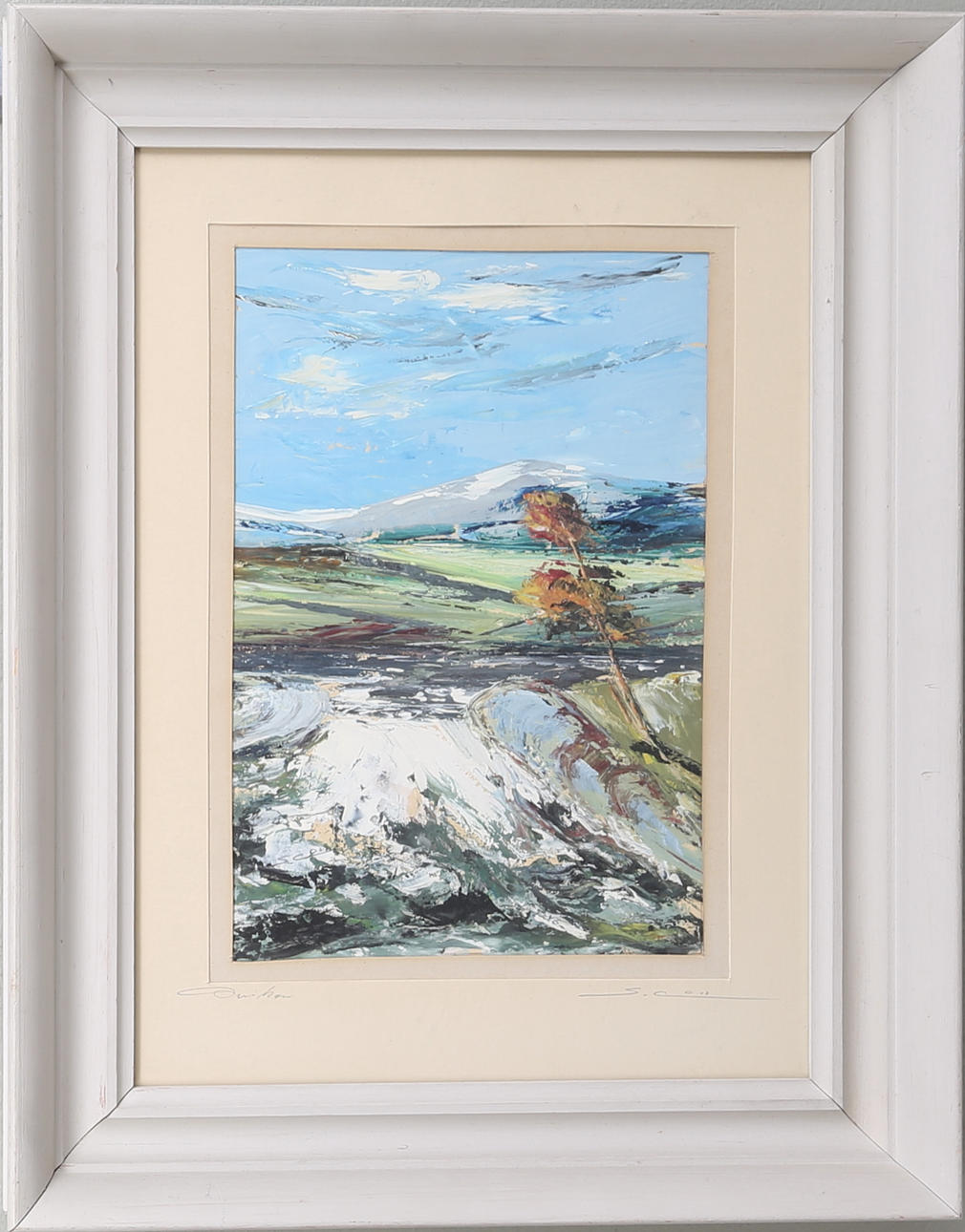 OIDENTIFIERAD KONSTNÄR. Motiv från Oviken, olja på kartong, signerad.