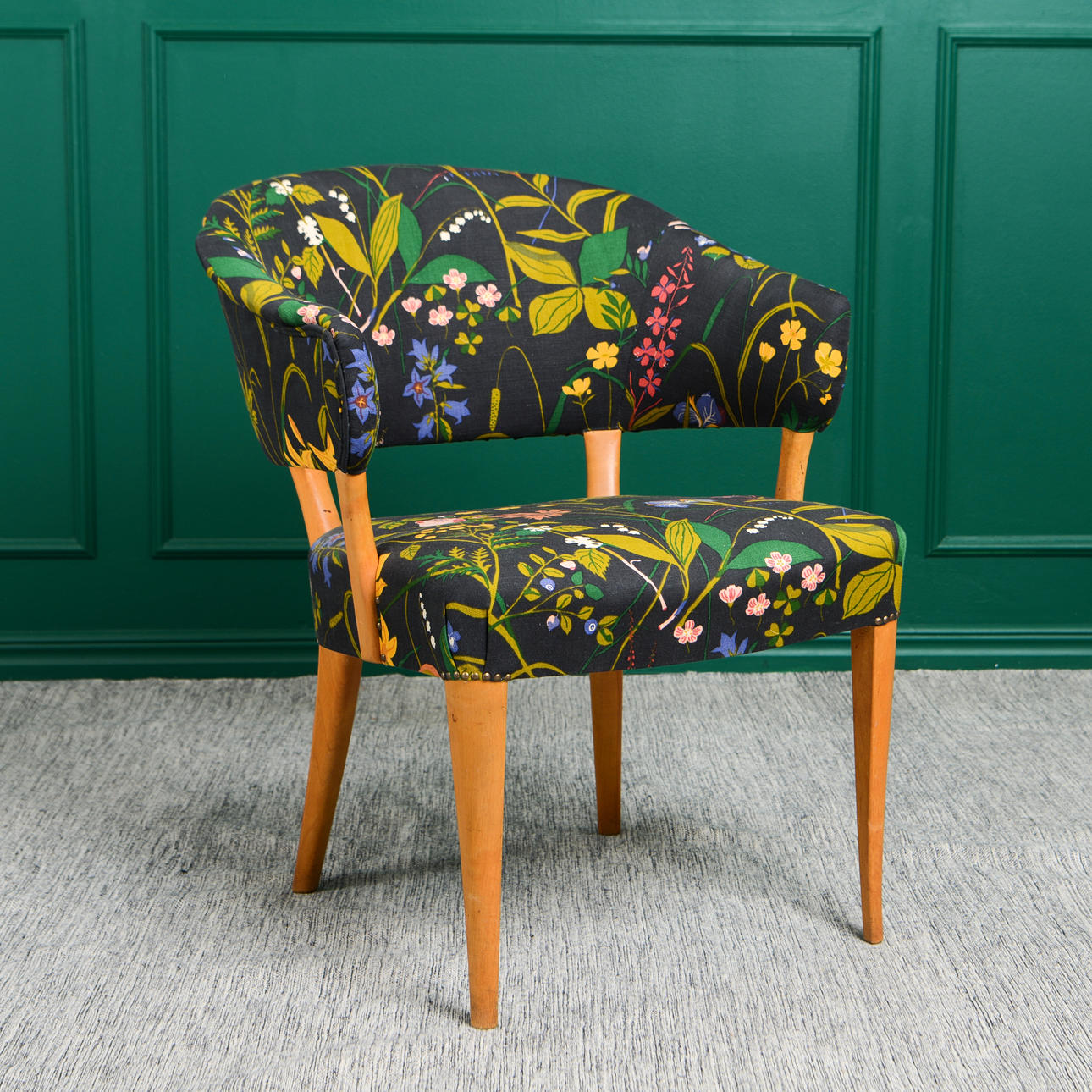 CARL MALMSTEN. "Lata Greven", fåtölj, formgiven 1953.