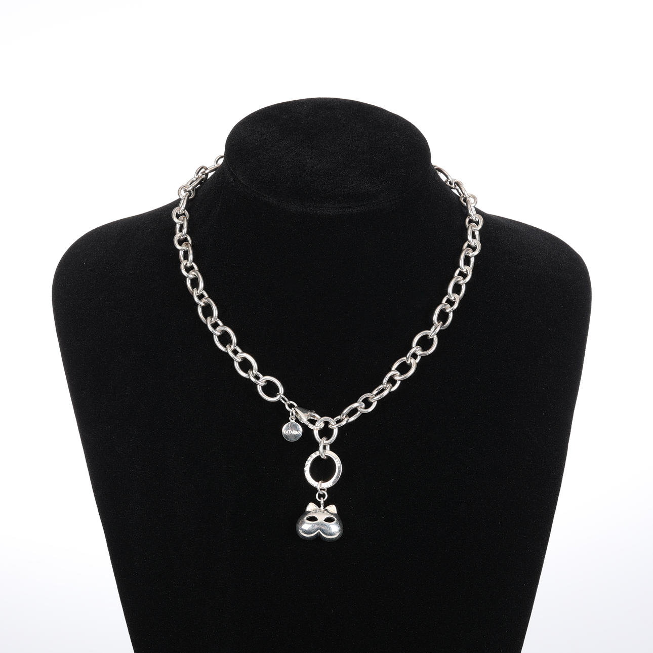 COLLAR, plata de ley, gato celeste.