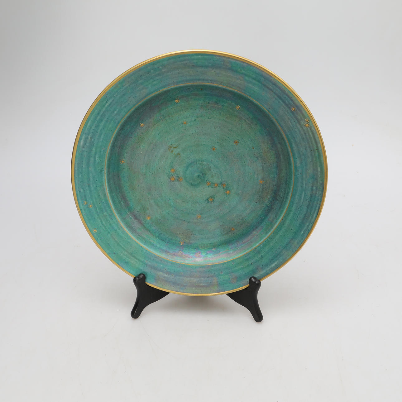 JOSEF EKBERG, A flintware dish, Gustavsberg, signed.