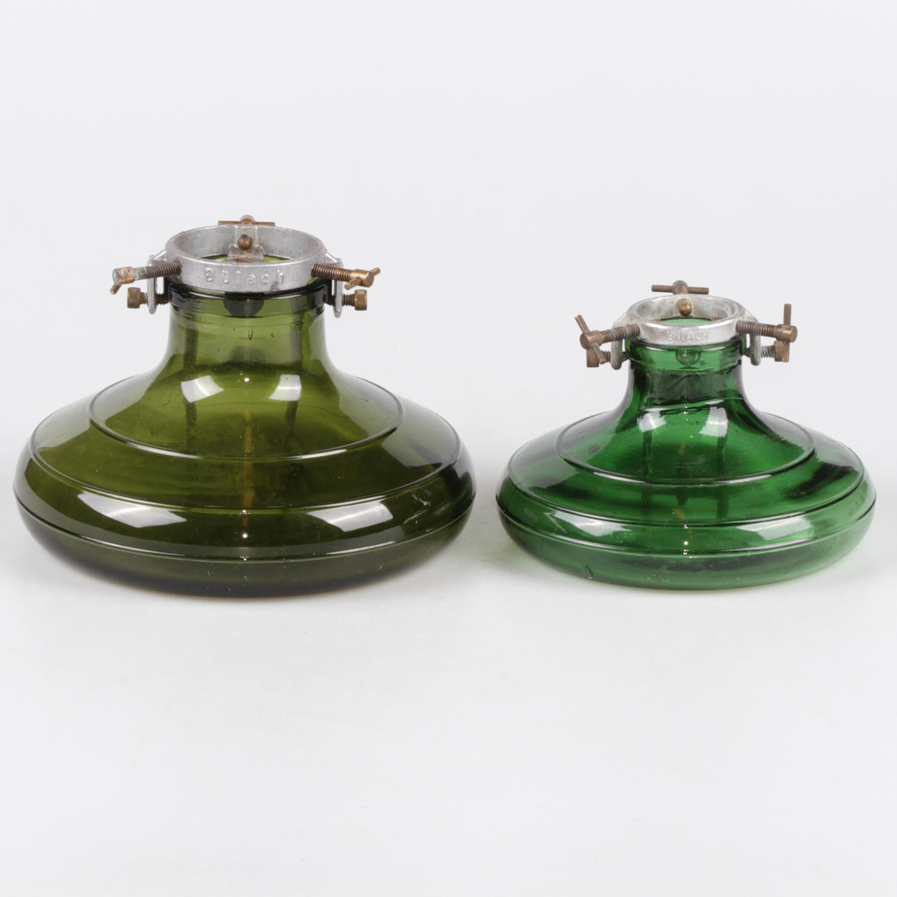 JULGRANSFÖTTER, 2 st, glas " Mignon " Bulach, Schweiz.