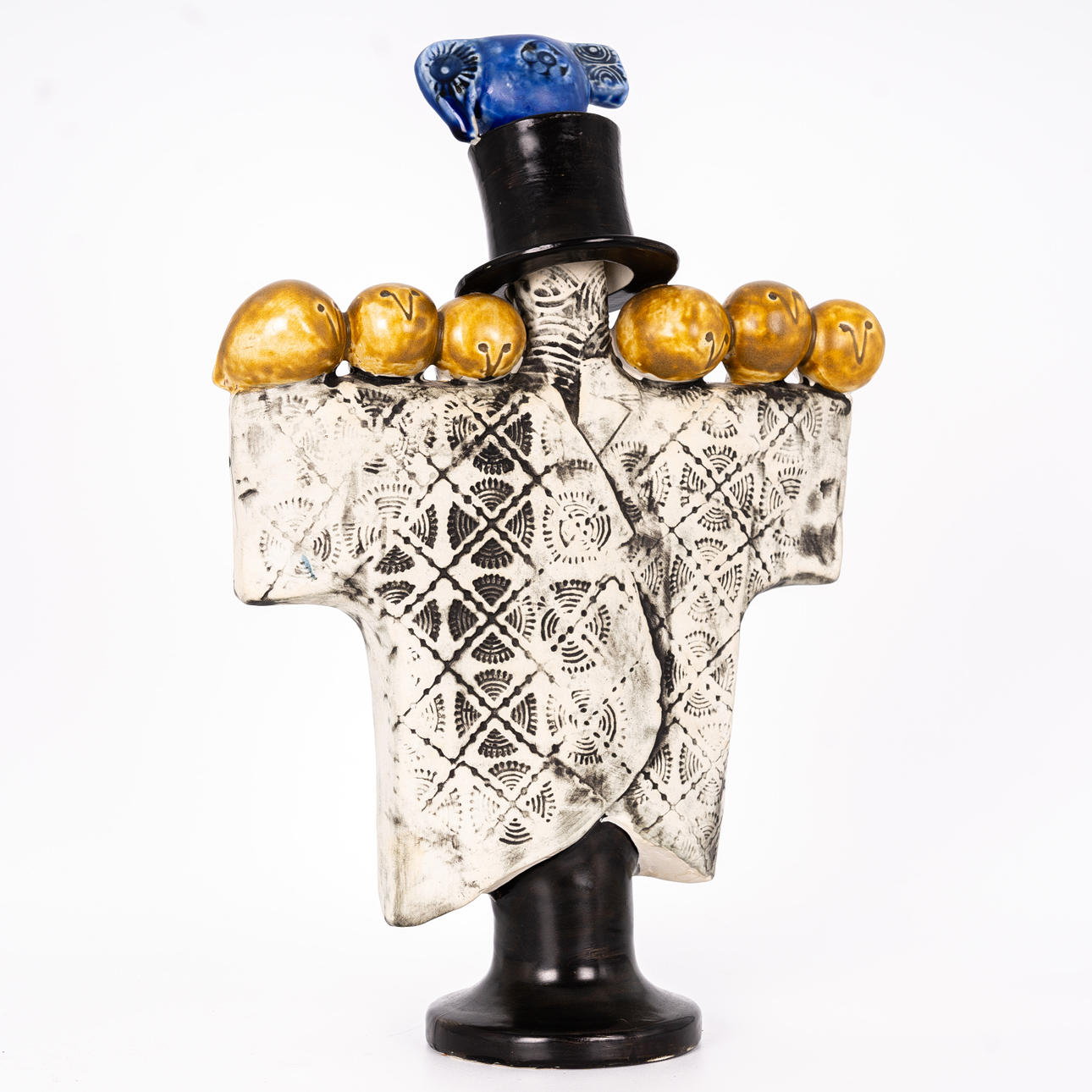 LISA LARSON. Figurine “Scarecrow”, stoneware, Gustavsberg.