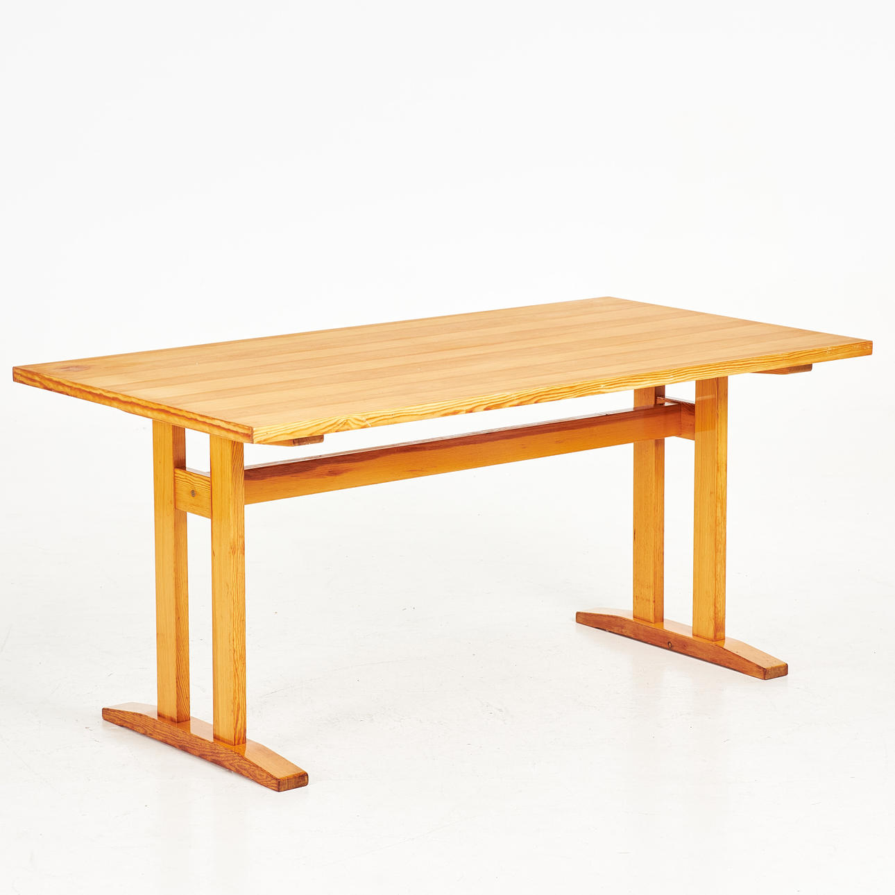 ERIK WORTZ. Dining table, pine, “Brage”, shaker style, Ikea.