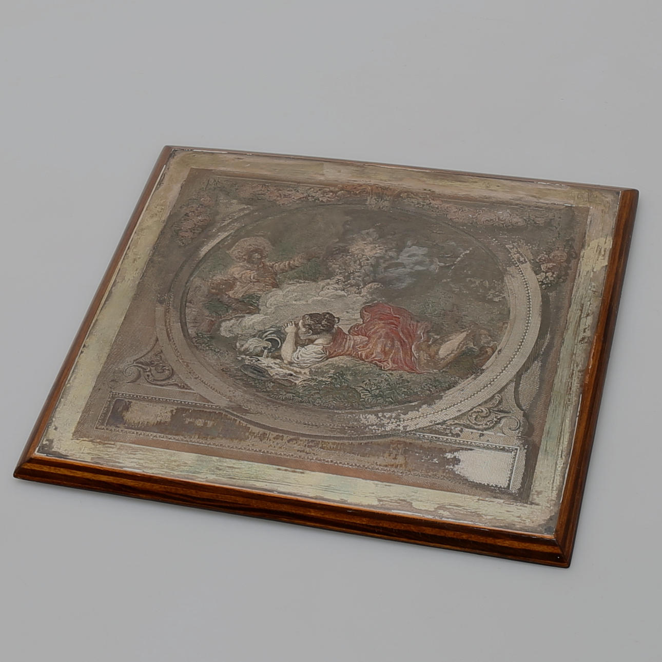 NICOLAS PONCE. EFTER. Gravyrplåt. Stål graverat efter Jean Honoré Fragonard "Le pot au lait".