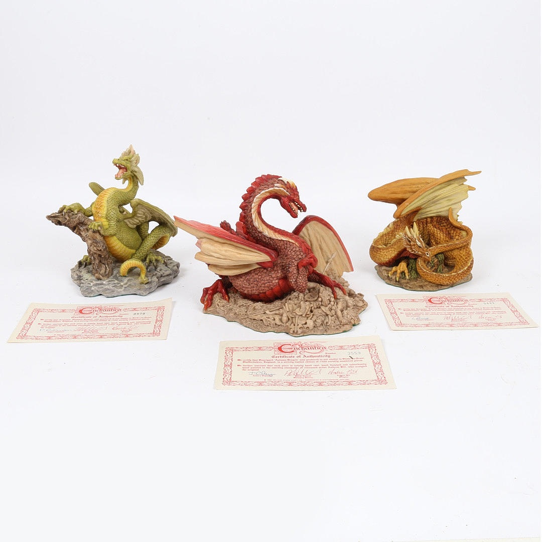THREE ENCHANTICA DRAGONS (3).