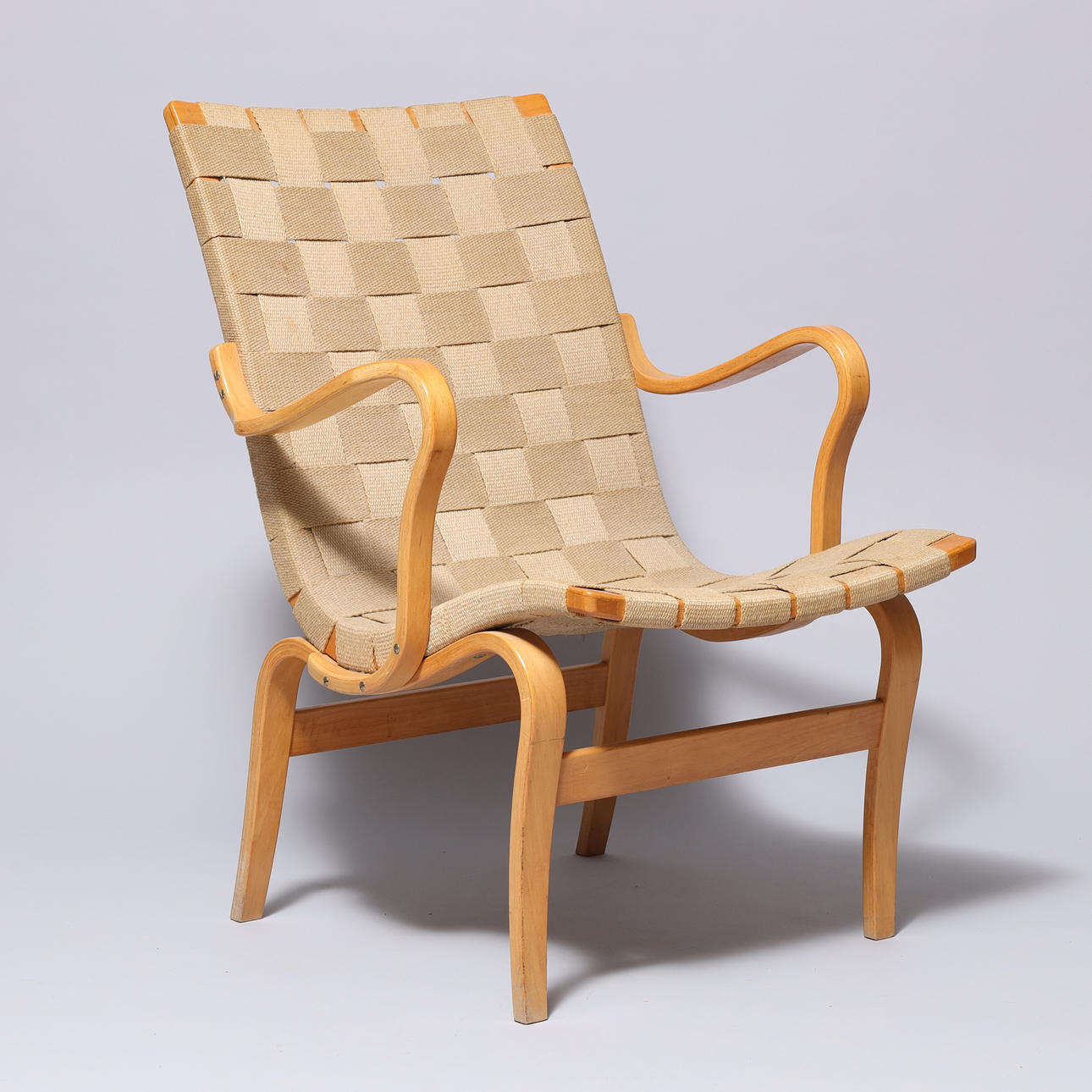 BRUNO MATHSSON. Ein Sessel, „Eva“, Dux. Schweden.