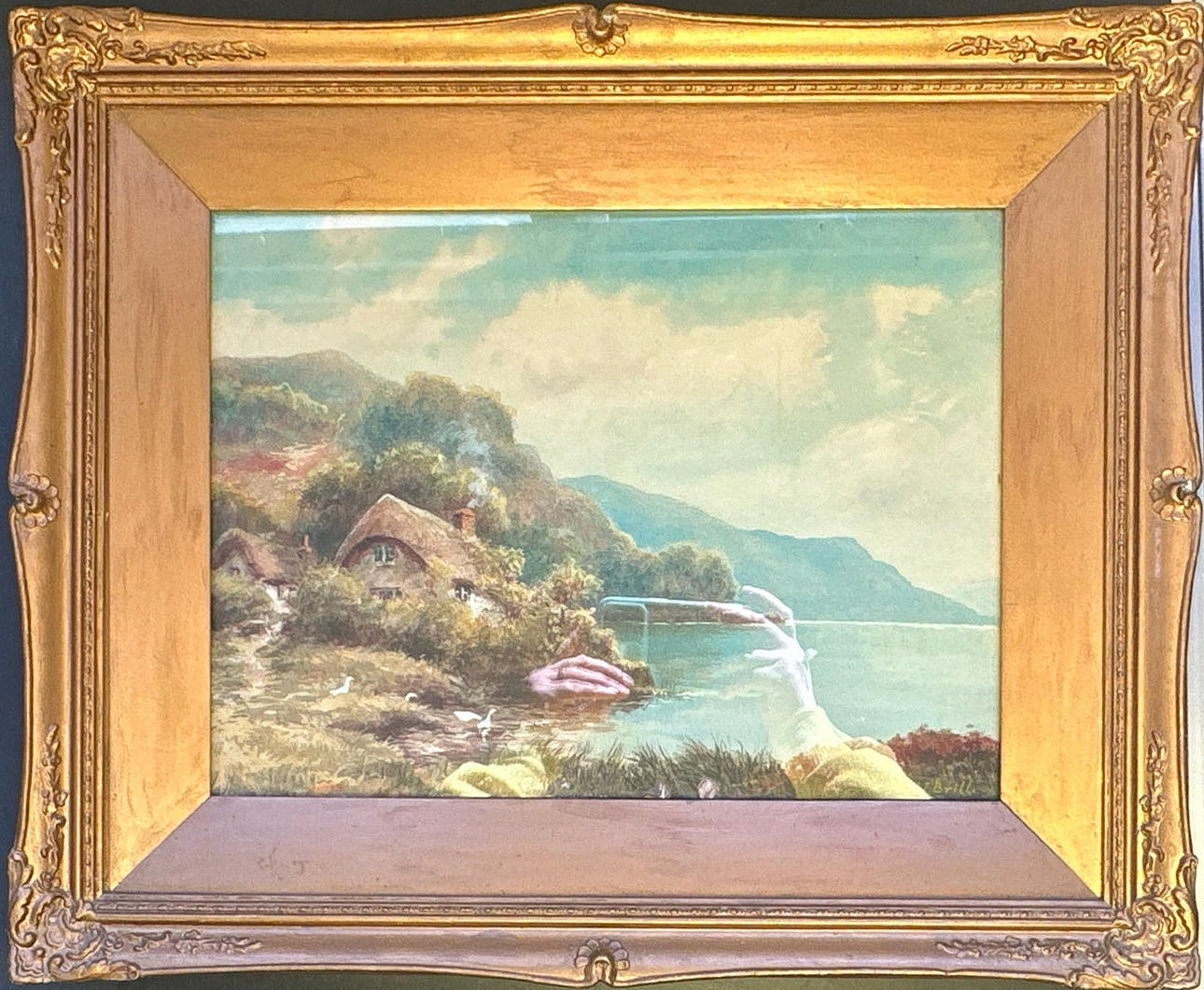 J. BRILL. ACUARELA DEL SIGLO XIX.