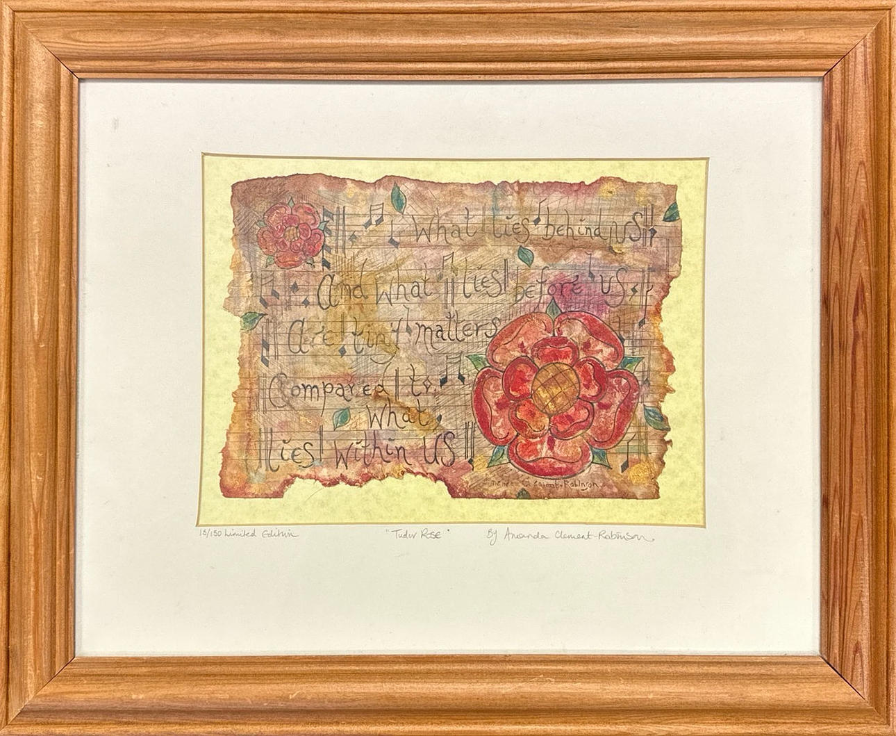 AMANDA CLEMENT ROBINSON. 'TUDOR ROSE' LIMITED EDITION.