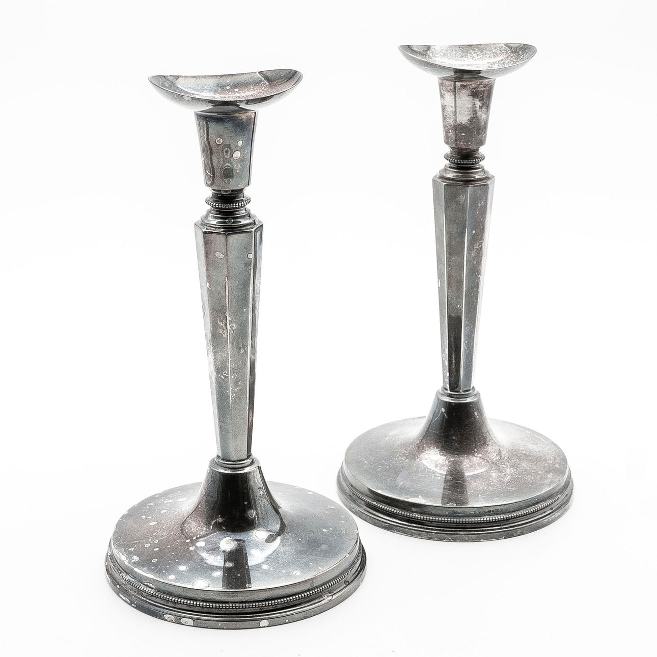 Ljusstakar, Silver, Ett par, 1964.