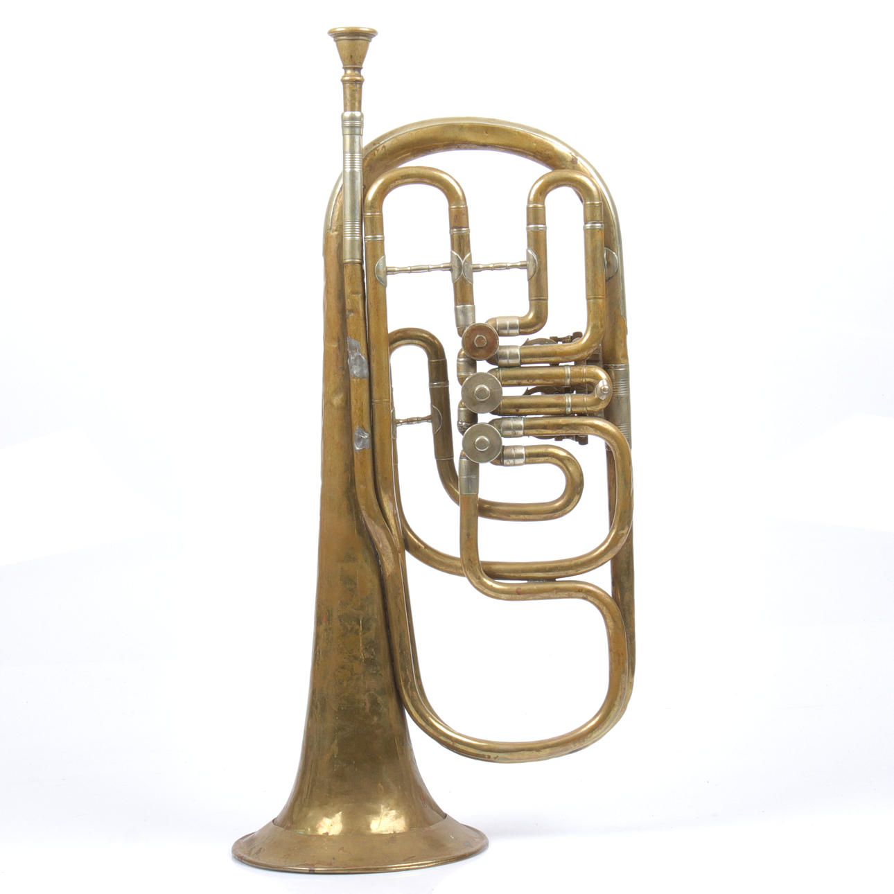 BLÅSINSTRUMENT, horn, mässing.