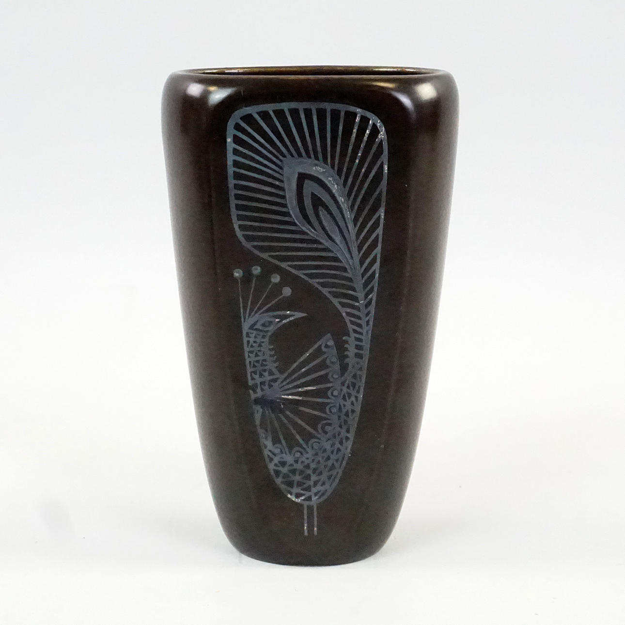 SVEN JONSON. Vase, „Facett“, stentøj, Gustavsberg.