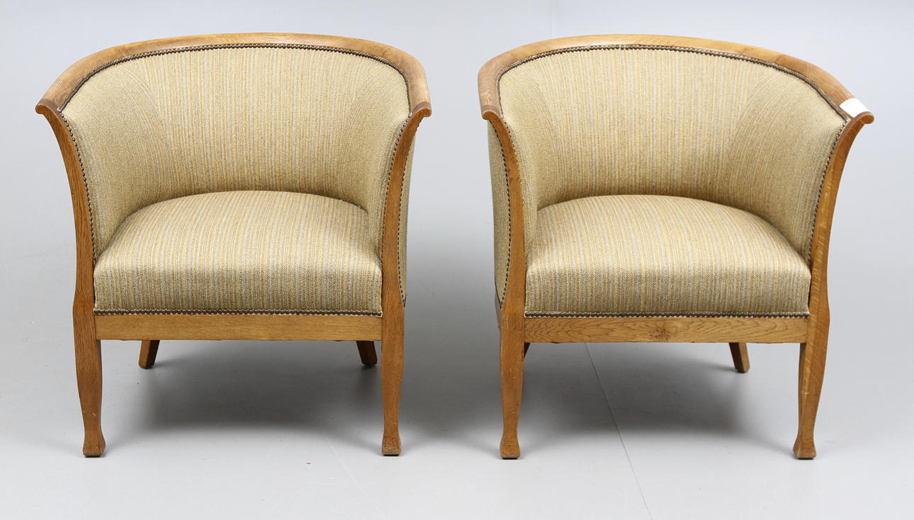 FÅTÖLJER, 1 par, jugend, ca 1910.